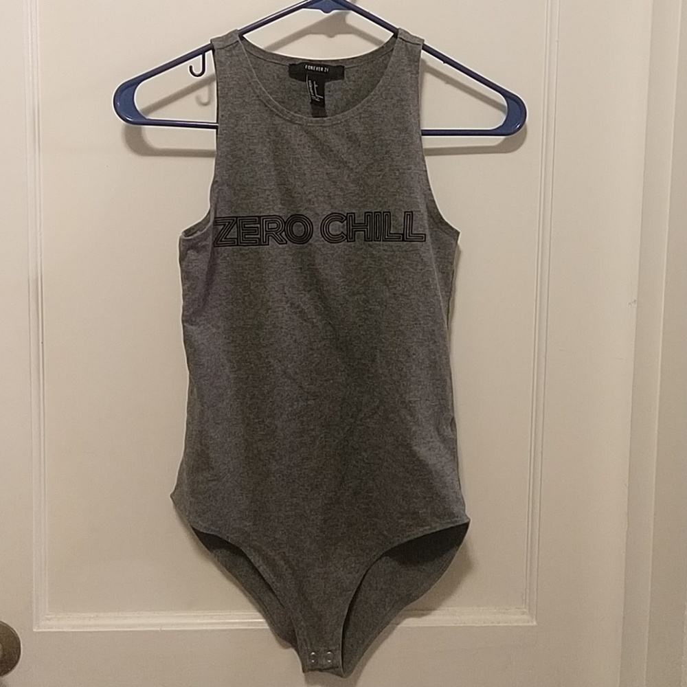 Gray bodysuit